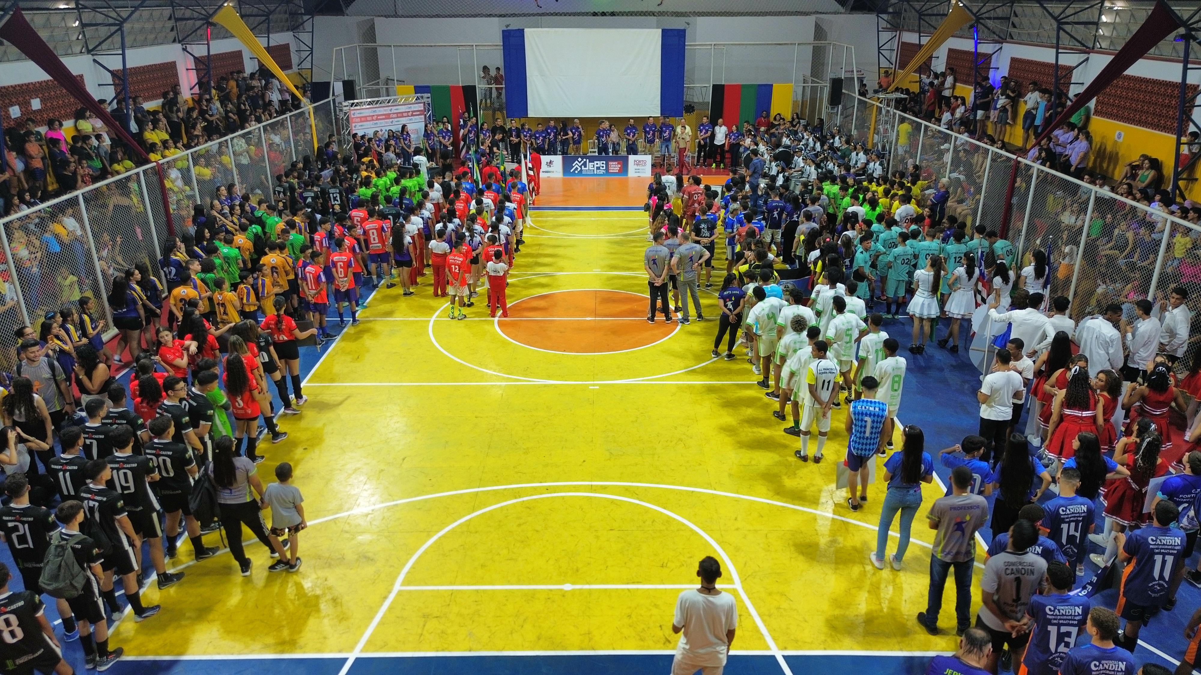 Abertura dos Jogos Escolares Portofranquinos reúne mais de 500 atletas