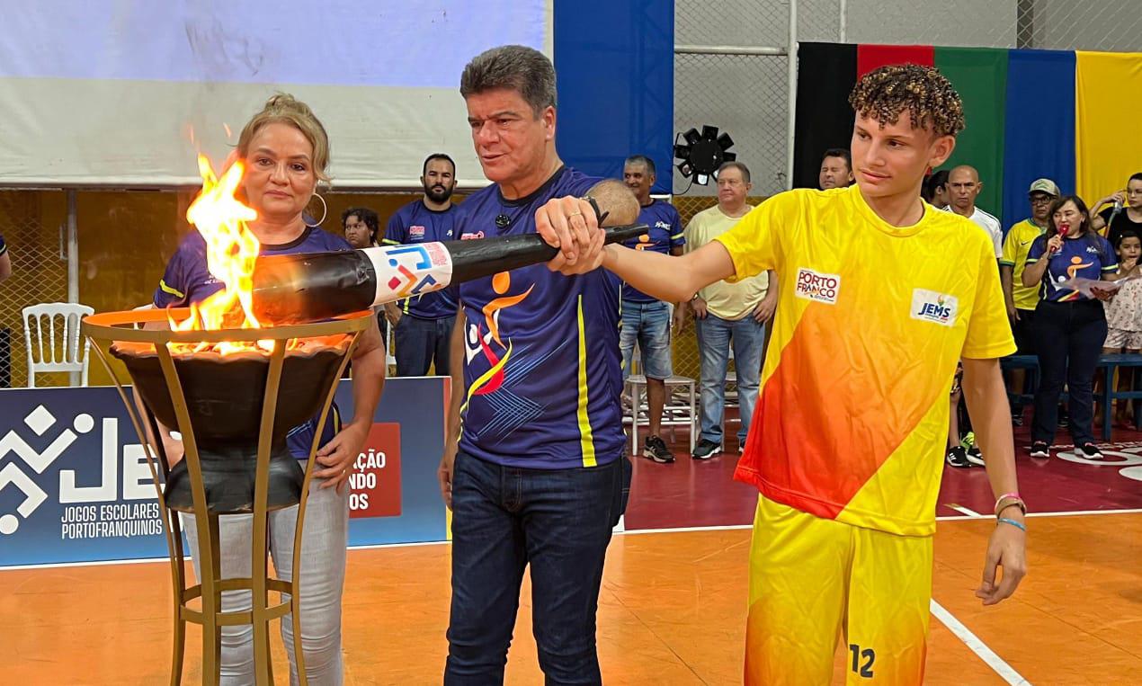 Abertura dos Jogos Escolares Portofranquinos reúne mais de 500 atletas