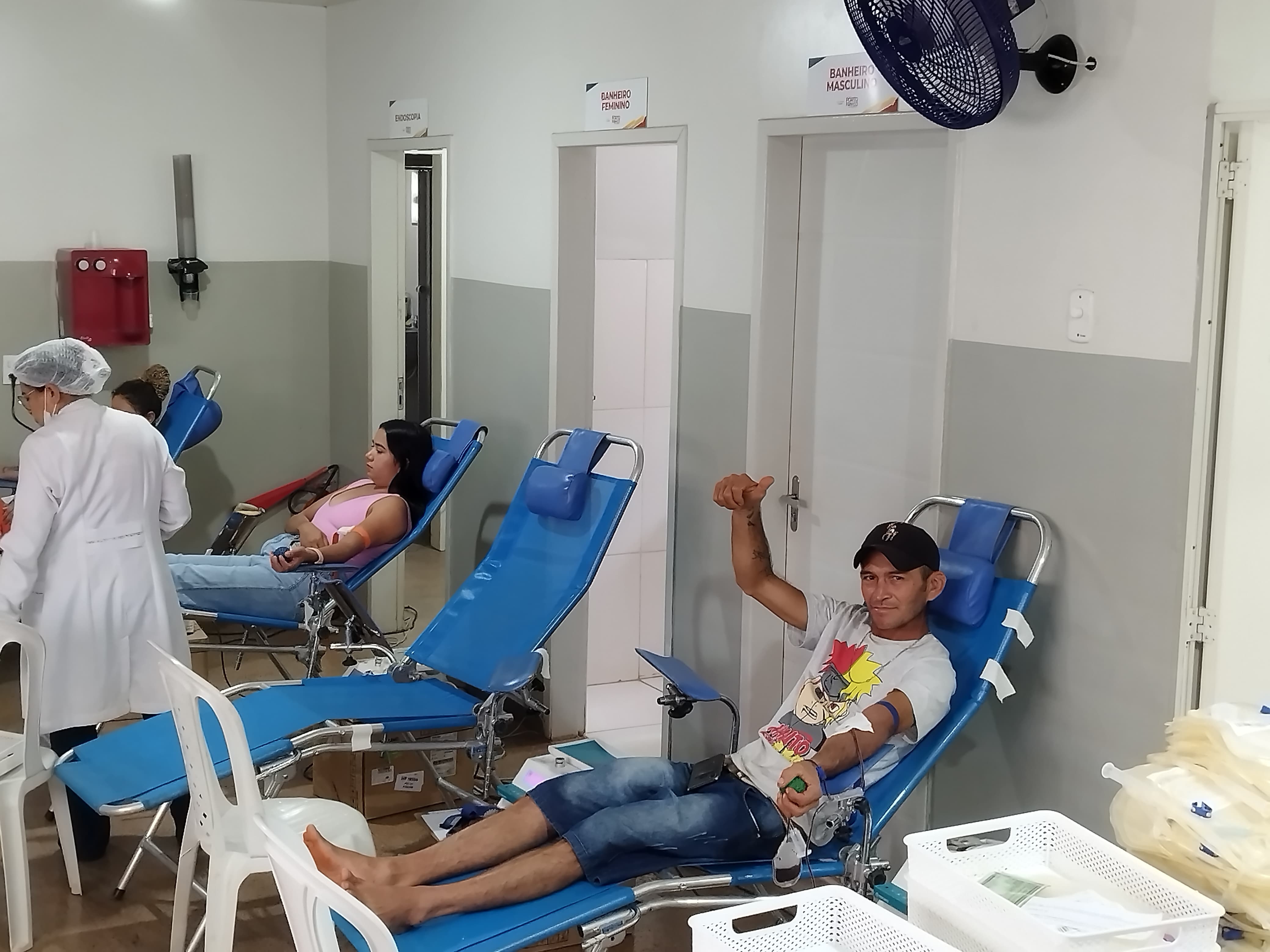 Porto Franco se mobiliza em ação de doação de sangue para reforçar estoque do Hemomar