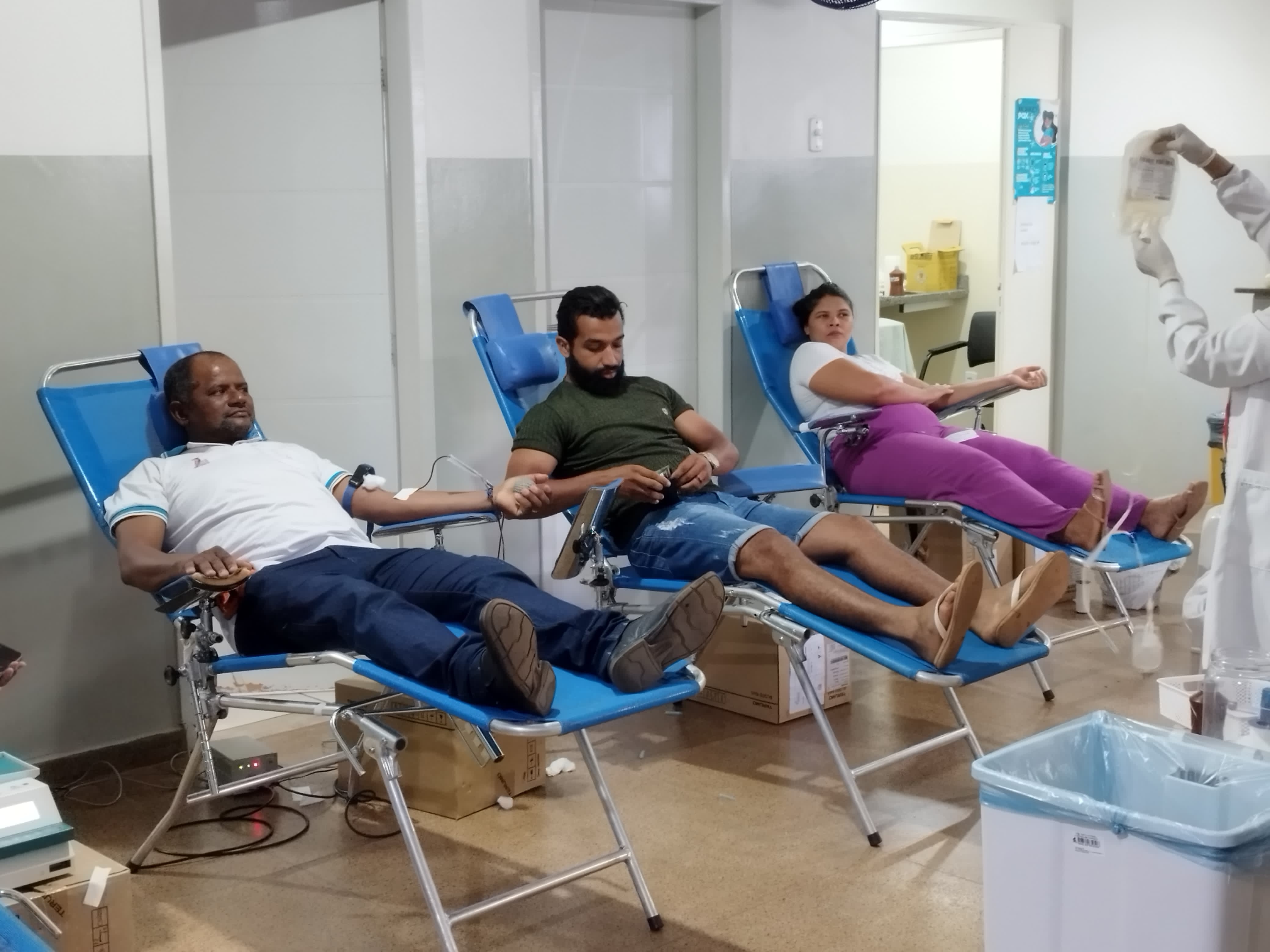 Porto Franco se mobiliza em ação de doação de sangue para reforçar estoque do Hemomar