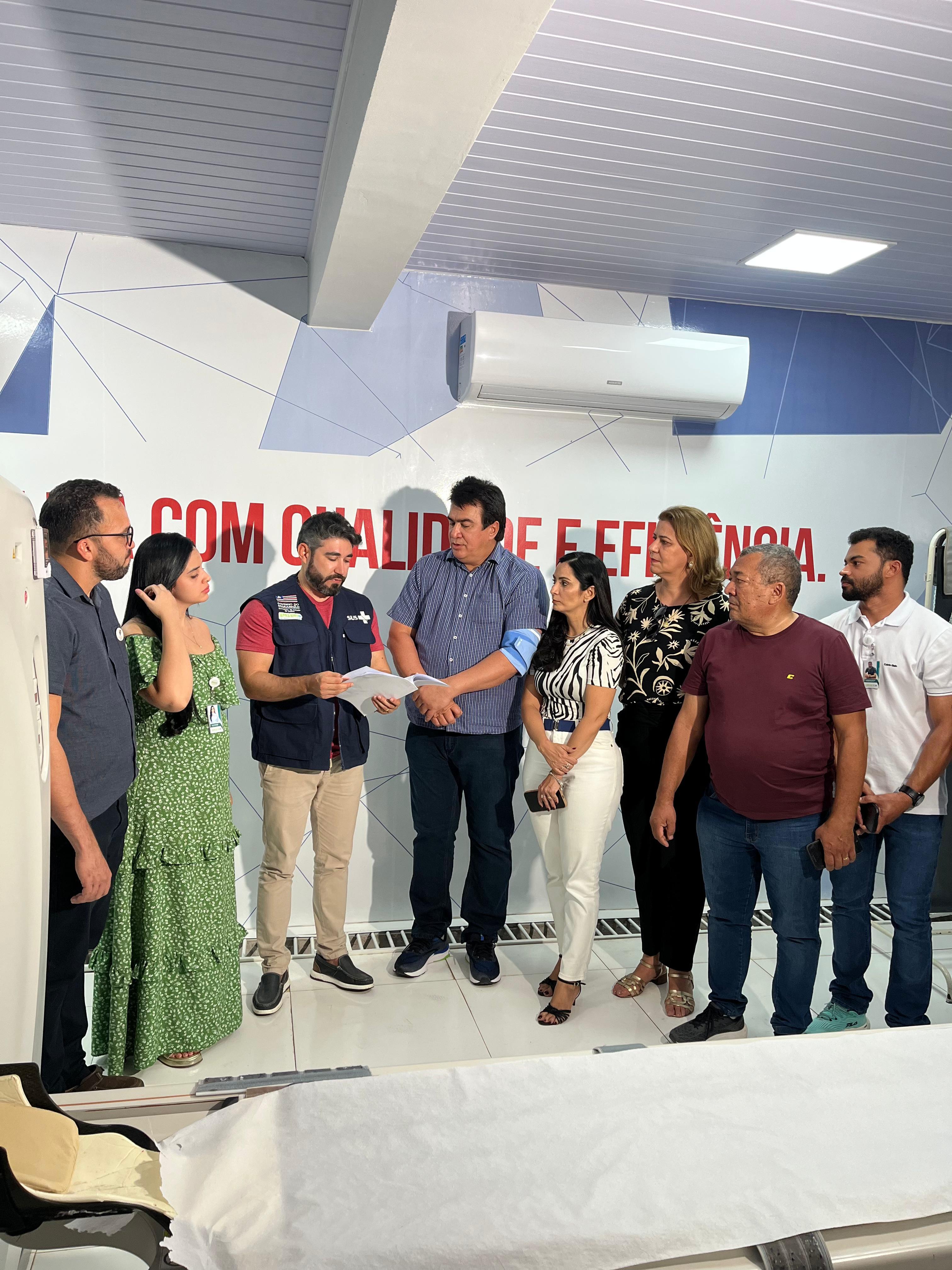 Polo de Saúde de Porto Franco recebe visita do presidente da EMSERH, Marcelo Duailibi