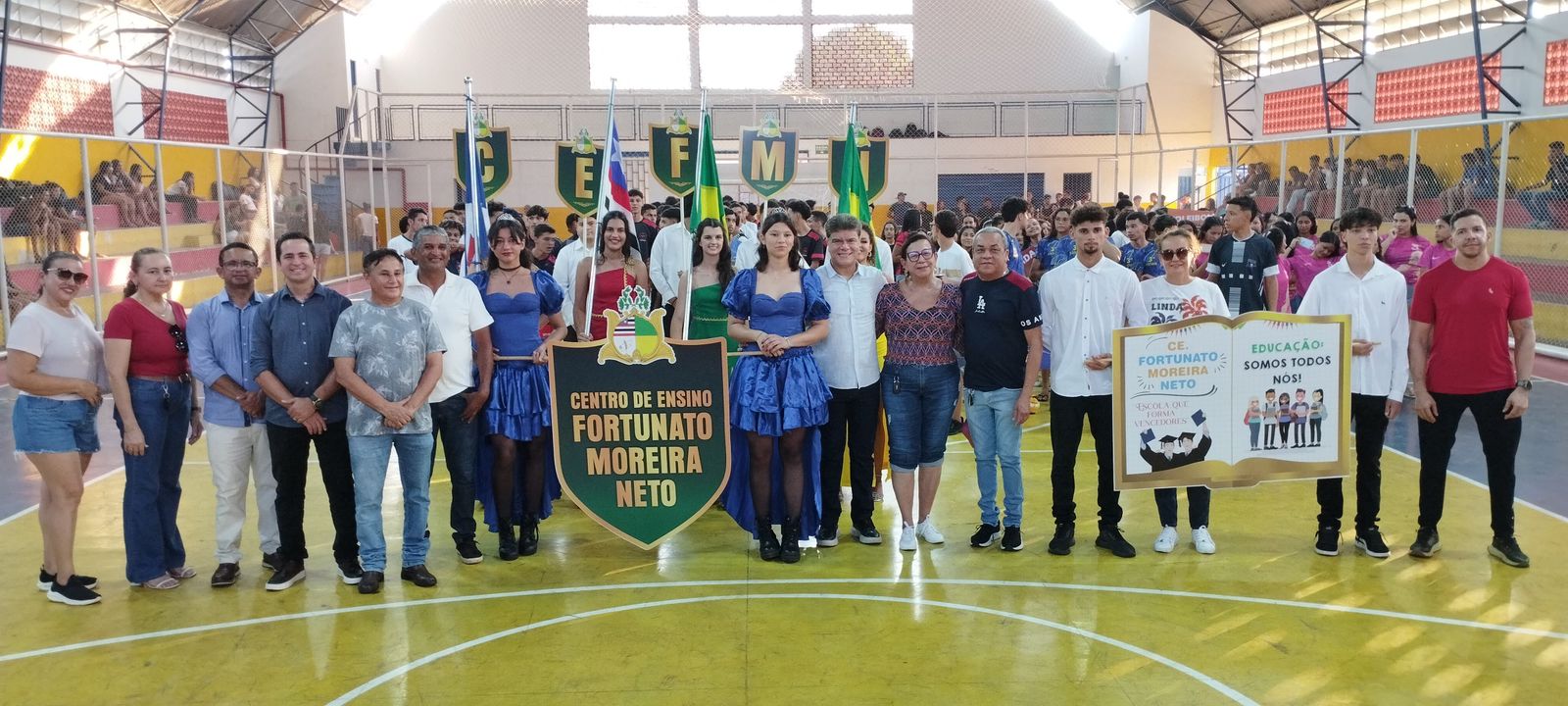 Abertura dos Jogos Internos marca parceria entre Centro de Ensino Fortunato Moreira Neto e Pref...