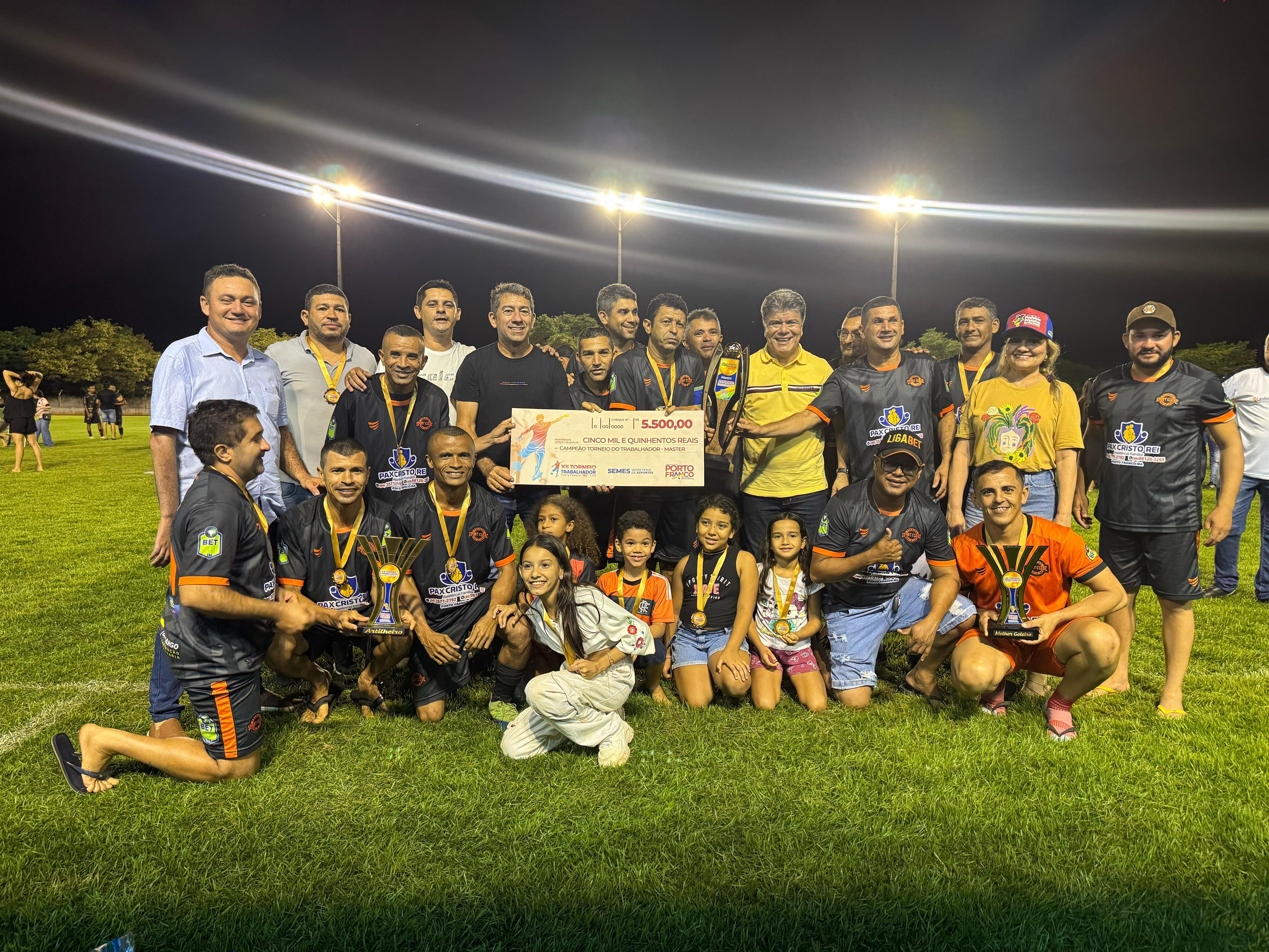 Porto Franco celebra o sucesso do XII Torneio do Trabalhador