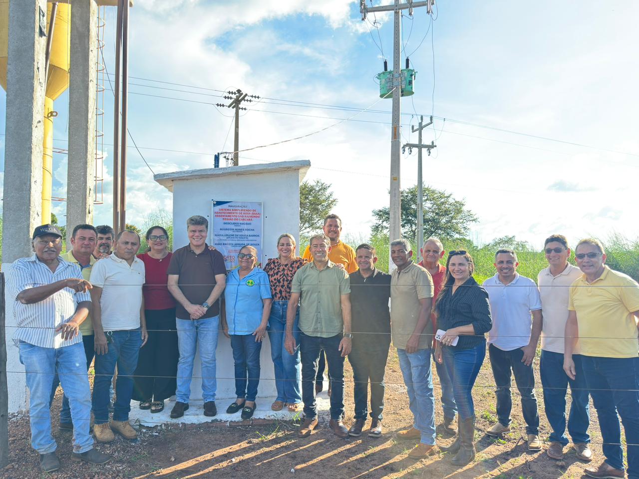 Prefeitura inaugura sistema de abastecimento de água e leva mais qualidade de vida à zona rur