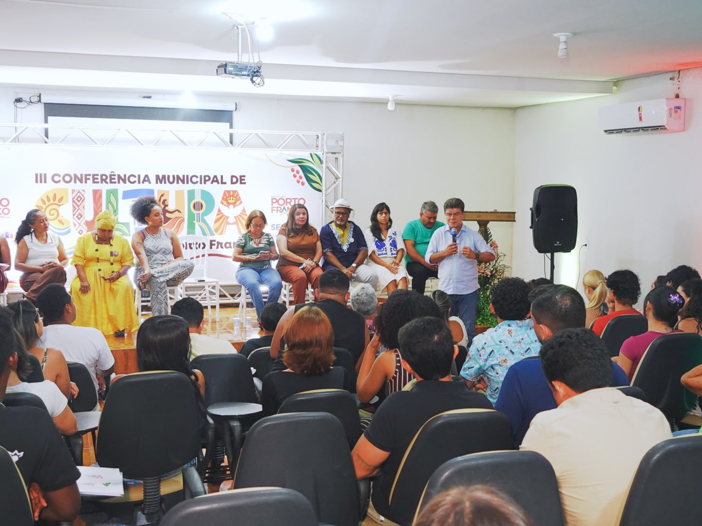 Porto Franco abre a 3ª Conferência Municipal de Cultura com participação do prefeito Deoclides...