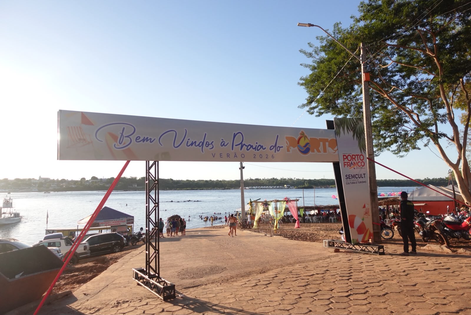Praia do Porto movimenta período de veraneio em Porto Franco com lazer, esporte e programação p...