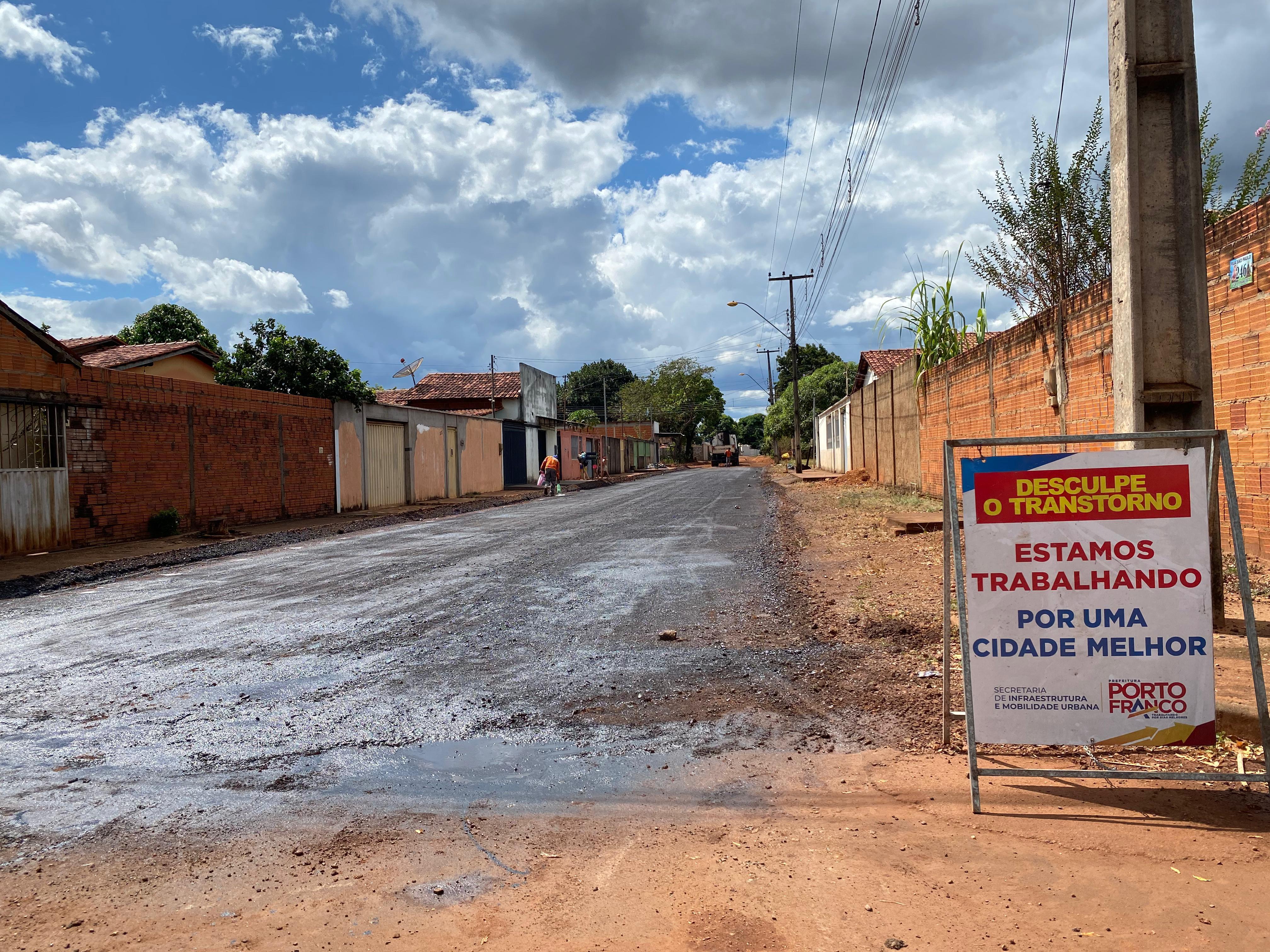 Prefeitura de Porto Franco anuncia o recapeamento de ruas no bairro Vila São Francisco