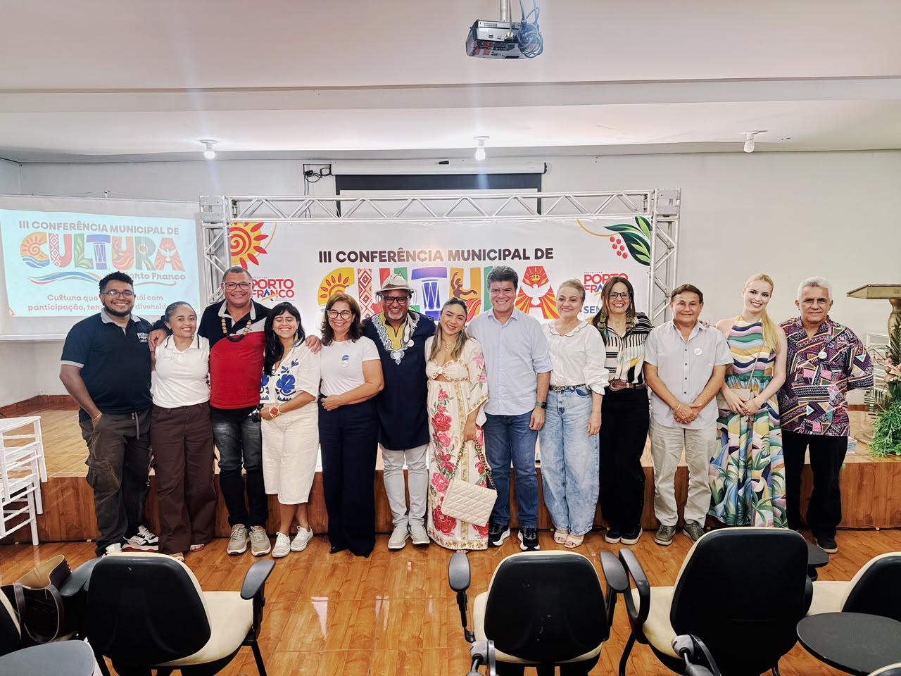 Porto Franco abre a 3ª Conferência Municipal de Cultura com participação do prefeito Deoclides...