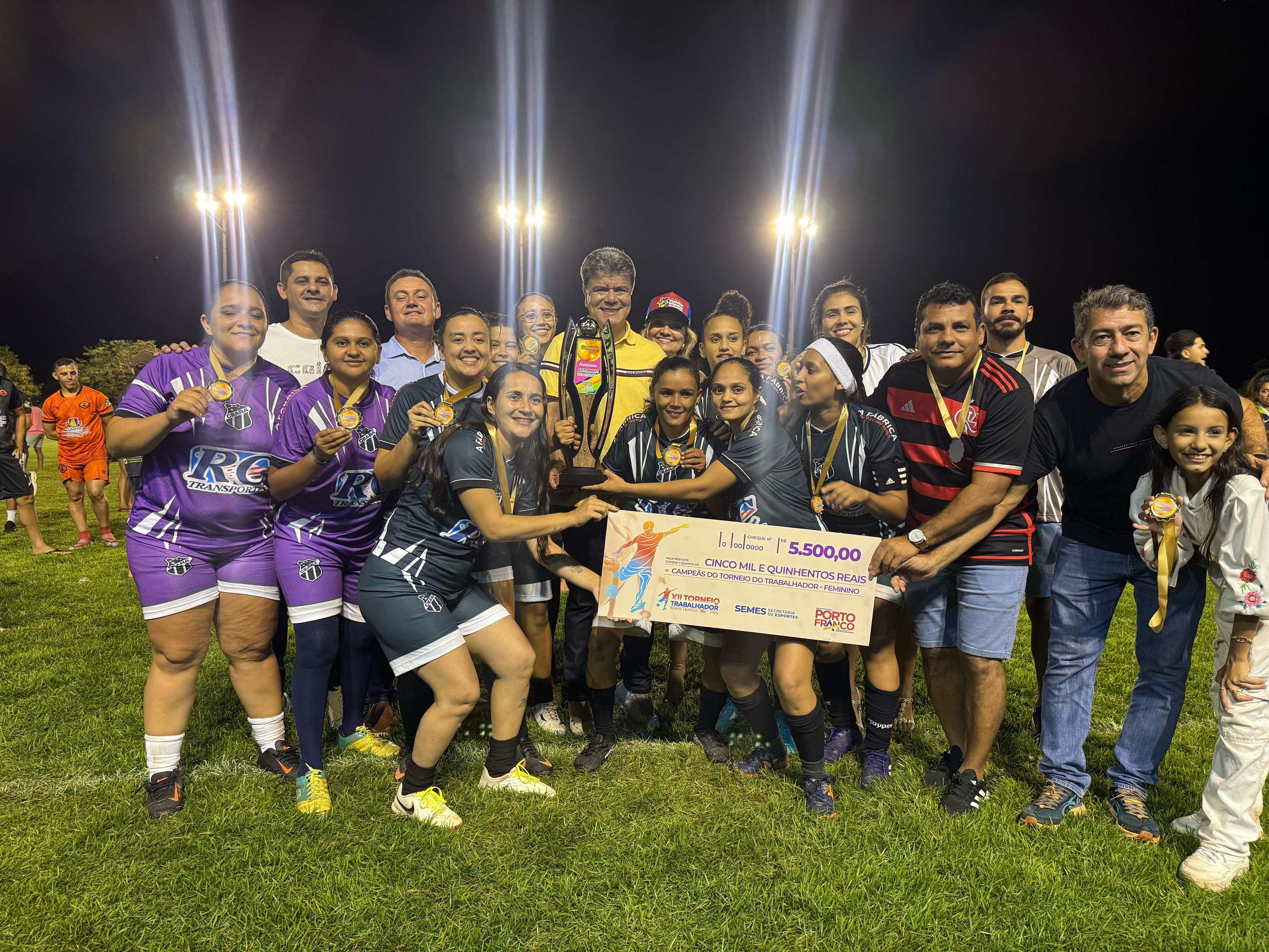 Porto Franco celebra o sucesso do XII Torneio do Trabalhador