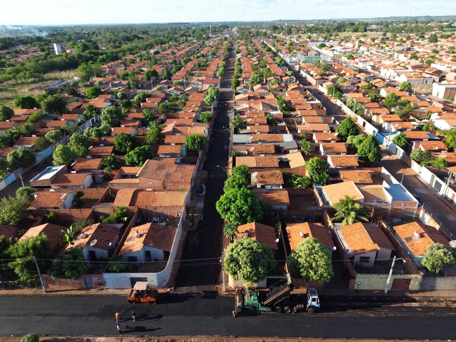 Prefeitura de Porto Franco segue pavimentando ruas no Residencial Esperança