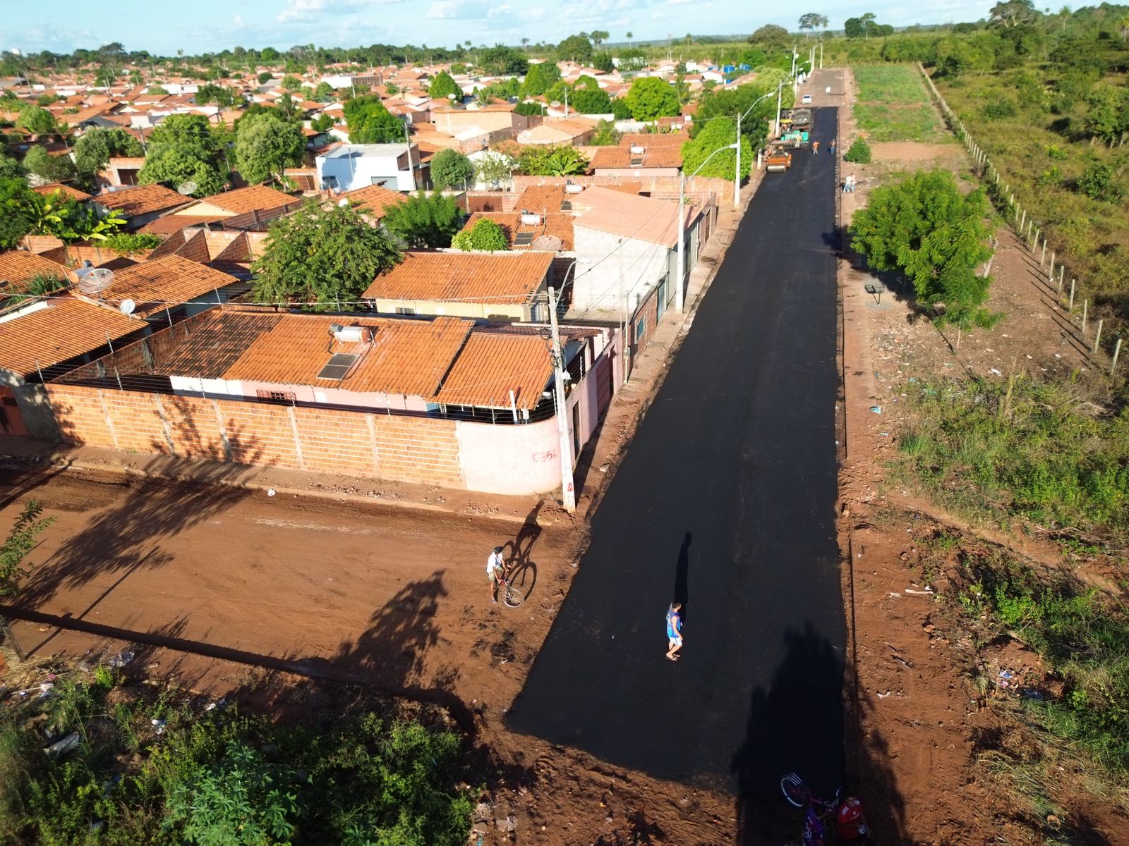 Prefeitura de Porto Franco segue pavimentando ruas no Residencial Esperança