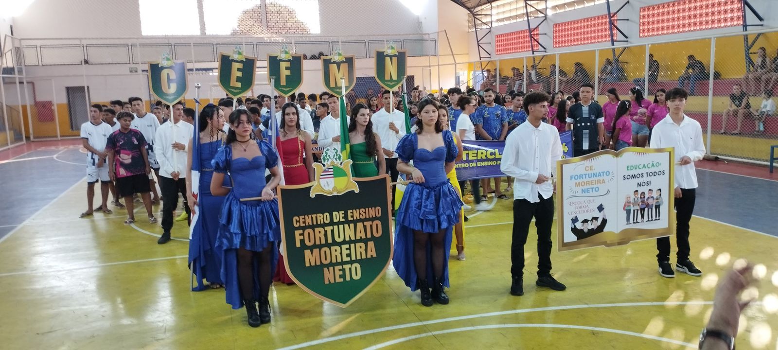 Abertura dos Jogos Internos marca parceria entre Centro de Ensino Fortunato Moreira Neto e Pref...